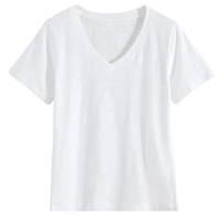 Basic White Coloured VNeck T-Shirts